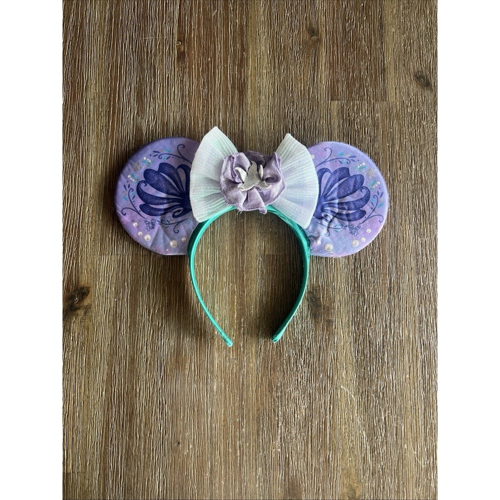 Disney Land The Little Mermaid Ariel Seashell Mouse Ears Headband